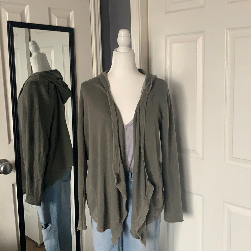 Susina Hooded drapey cardigan